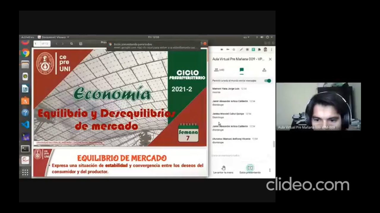 CepreUNI - Economia 7/EQUILIBRIO Y DESEQUILIBRIO DE MERCADO