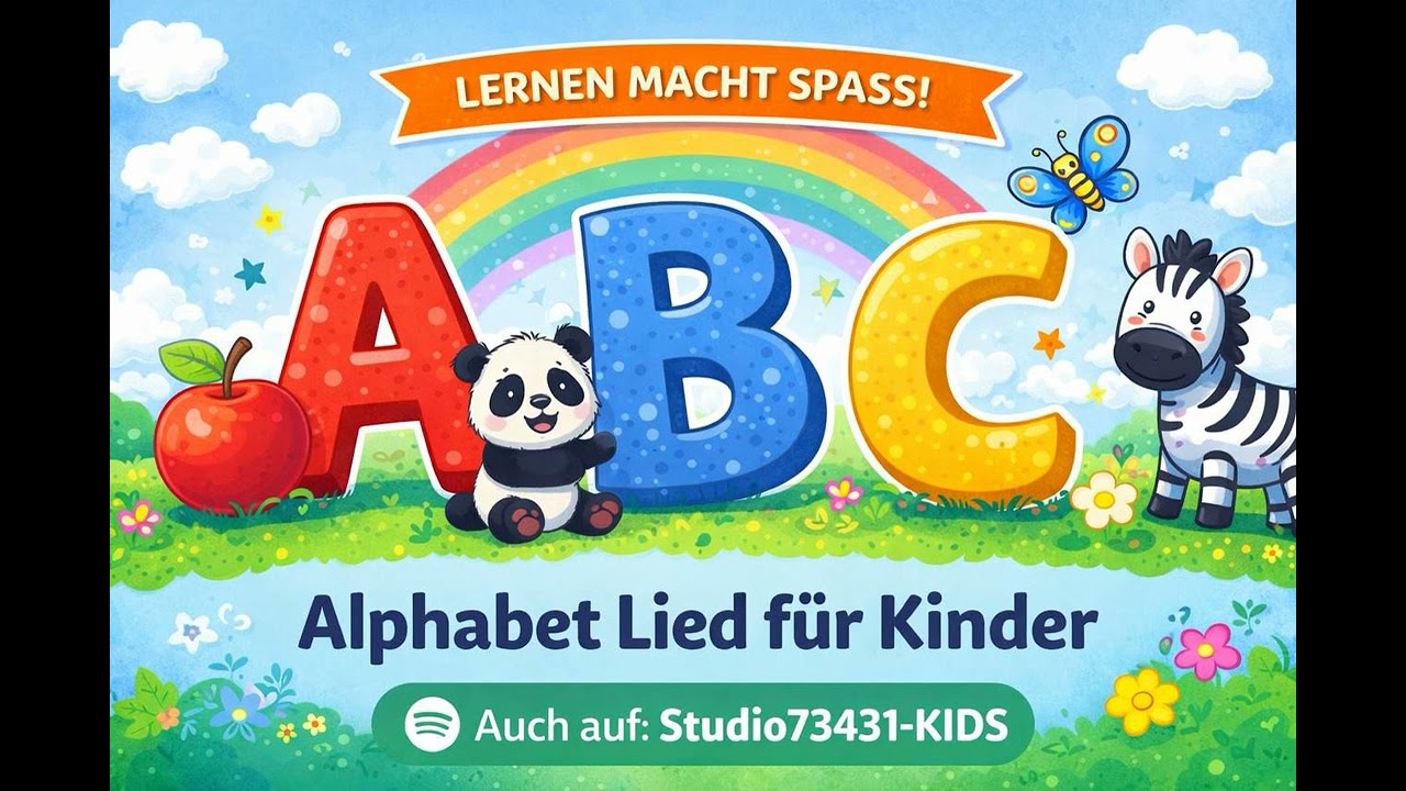 A-B-C 🎈 Alphabet Lied Deutsch | Buchstaben lernen mit Musik | Kinderlied