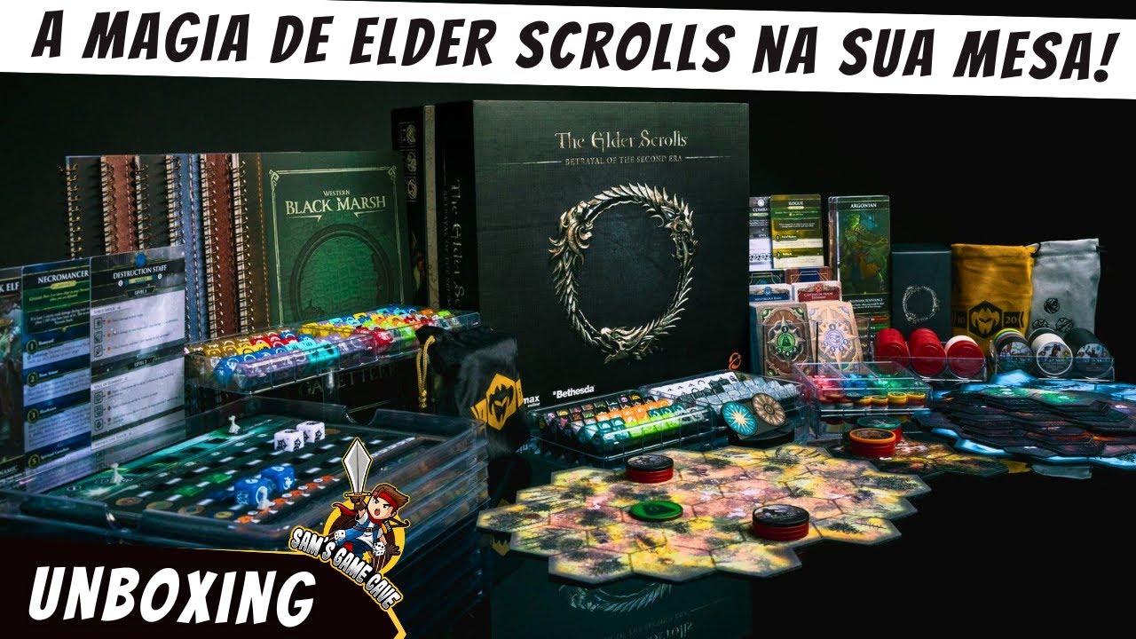 Unboxing em Português - The Elder Scrolls Betrayal of the Second Era