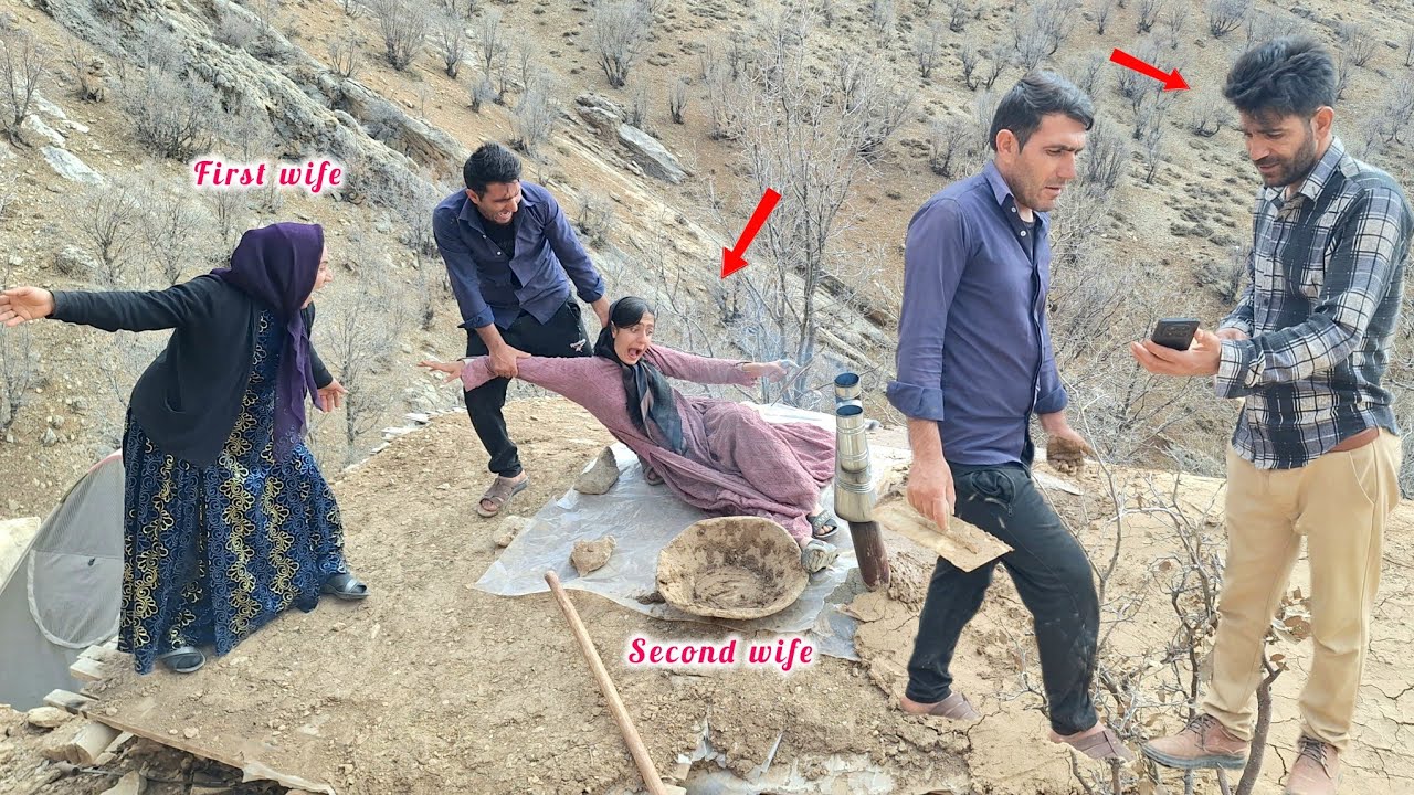 second wife's repeated attacks on first wife and husband's attempts to protect first wife.‌