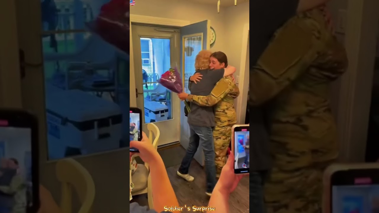 Soldiers coming home and surprise their family ❤️ #military #viral #feelings  #soldier #welcomehome
