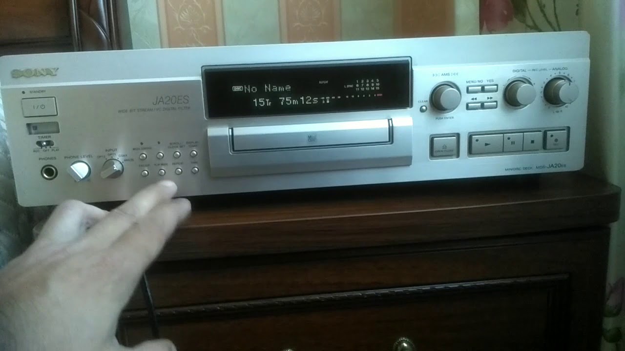 Sony mds ja20es minidisc deck