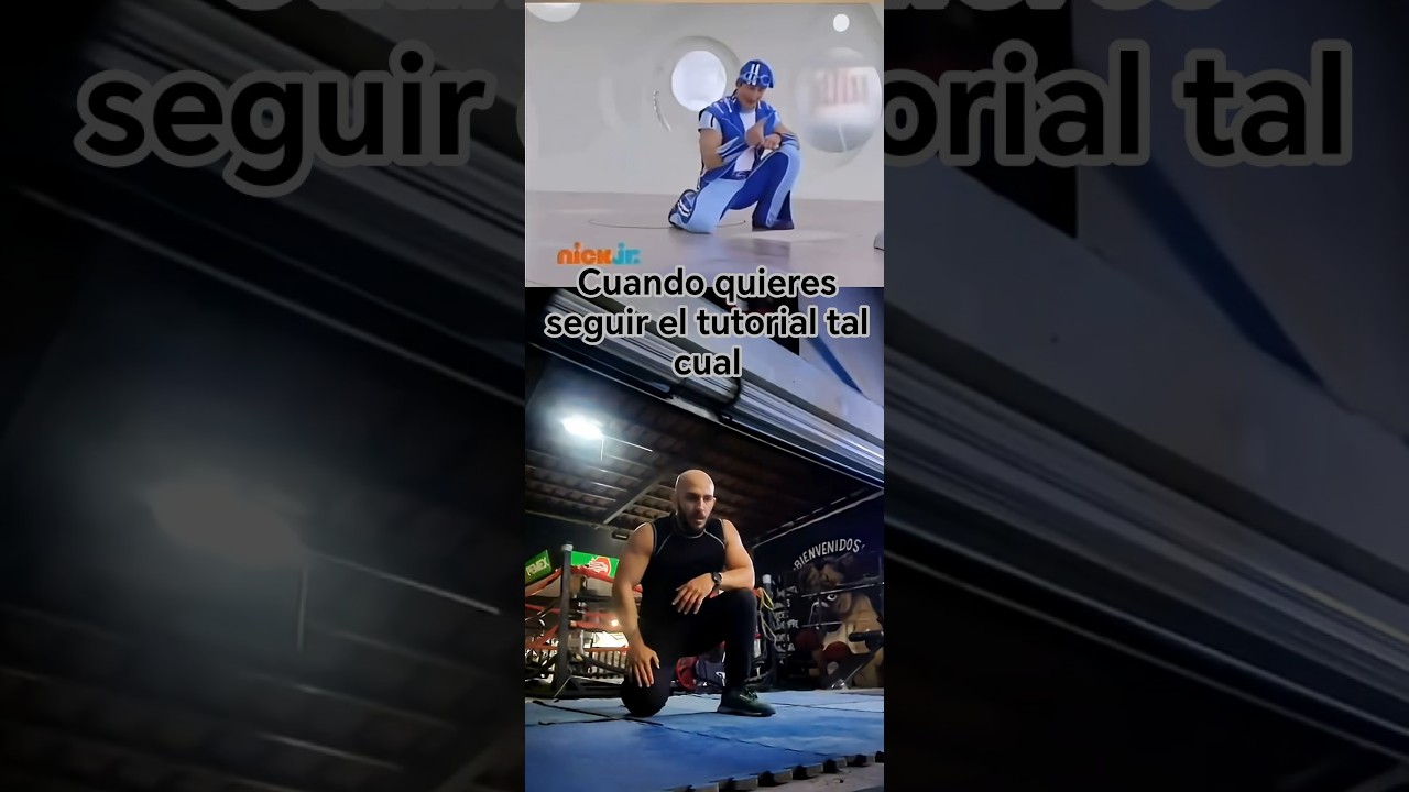 cuando quieres seguir el tutorial que decía push ups básicas y el profe es Sportacus