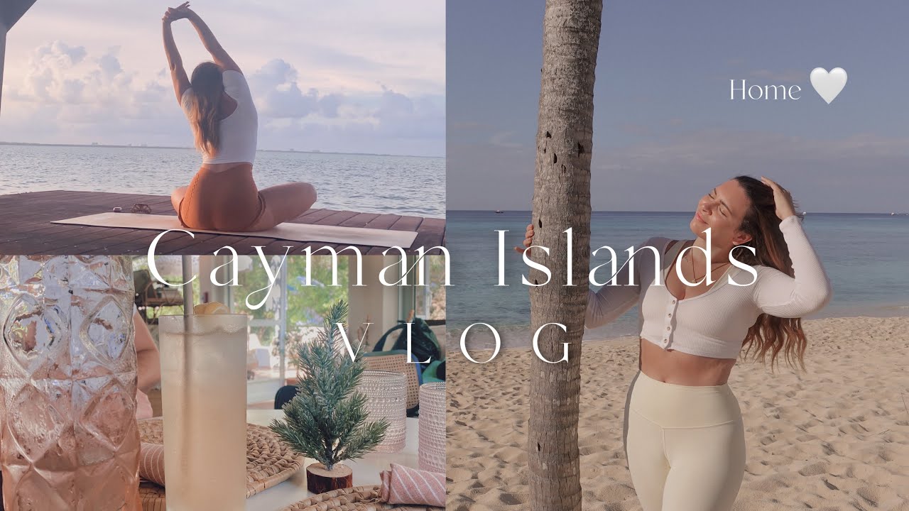 Day in the life of a yoga teacher in the Cayman Islands🌴online teaching, vision boarding & friends