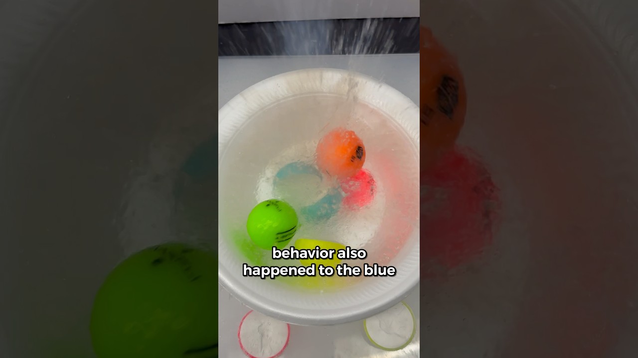 What happens to golf balls in liquid nitrogen? ⛳️🧪🥶
