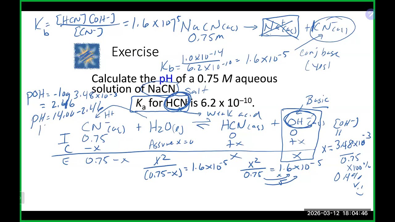 Chem 200B Lecture 3/12/26 Part 1 (Ch 13 and 14)