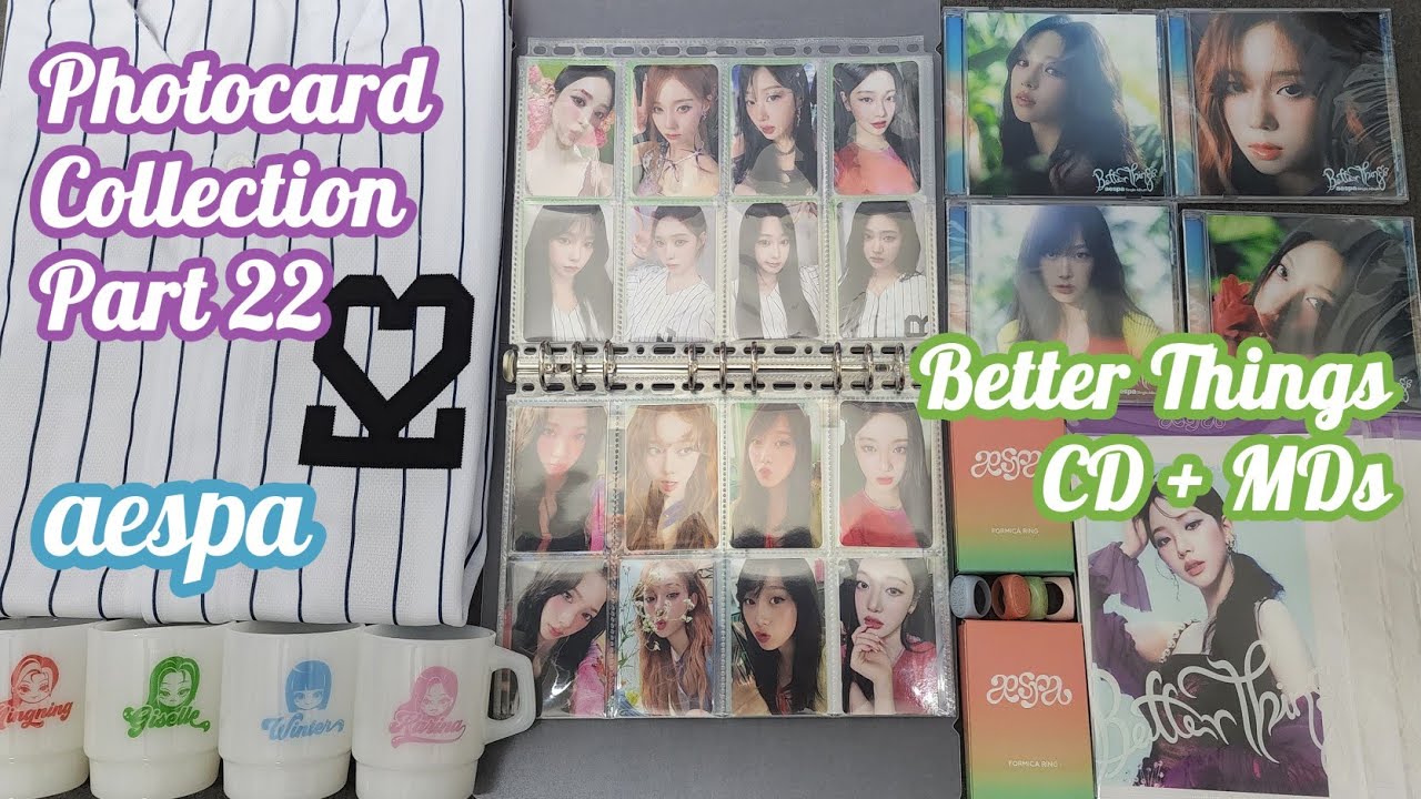 [Photocard] AESPA - Photocard Collection (Part 22) - Better Things CD + MDs Unboxing