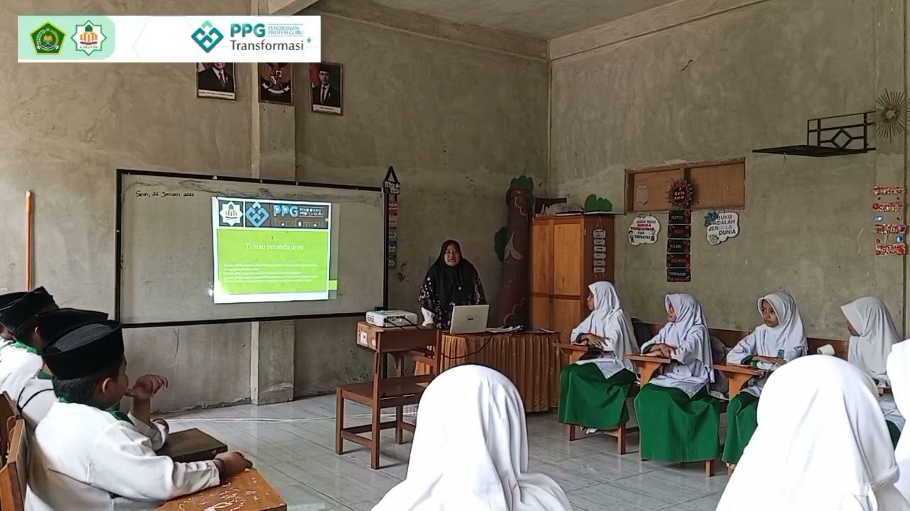 vidio  uji kinerja (ukin) bahasa arab, al-unwanun(alamat) MTs kelas VII. ppg UIN Mataram 2025