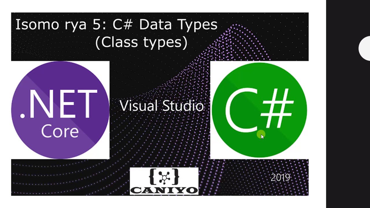 Ubumenyi 5:  Muburyo bworoshye menya/learn C# Data type (Reference type) Tutorial