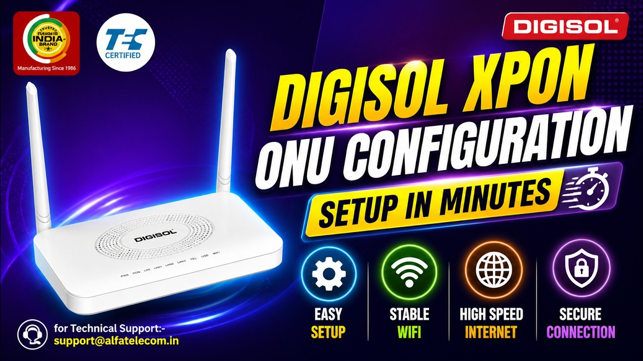 Digisol router configuration telugu !Digisol Onu configuration