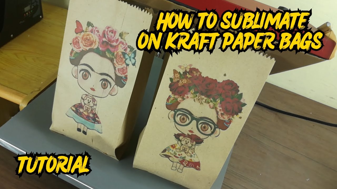 How to Sublimate on Kraft Paper Bags Step by Step 🎨 | Easy DIY Gift Bags!