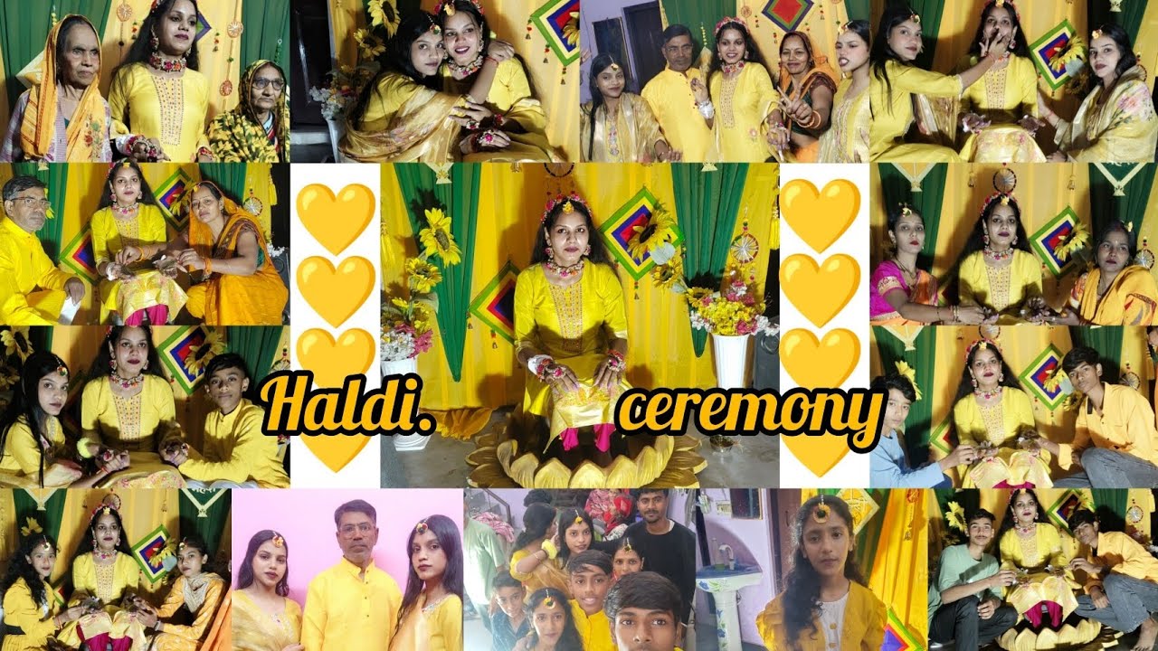 Haldi ceremony 💛 