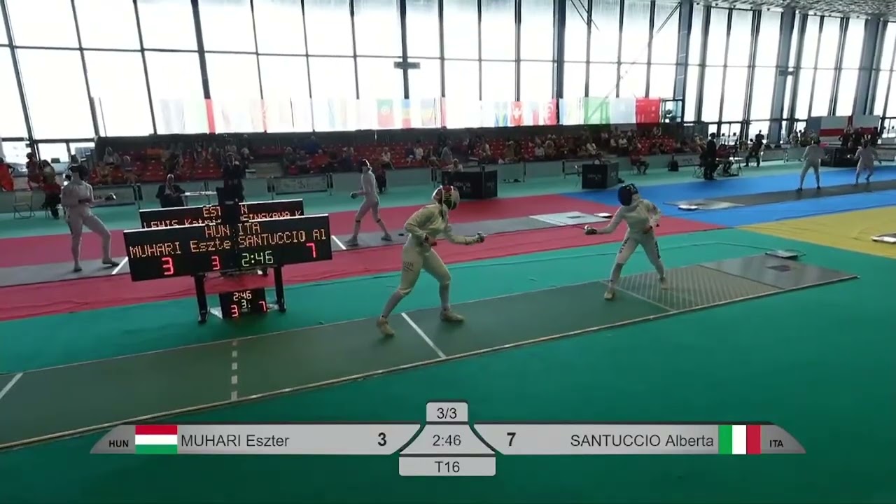 Euro Champs 2025 SWE - L16 - Eszter Muhari HUN v Alberta Santuccio ITA