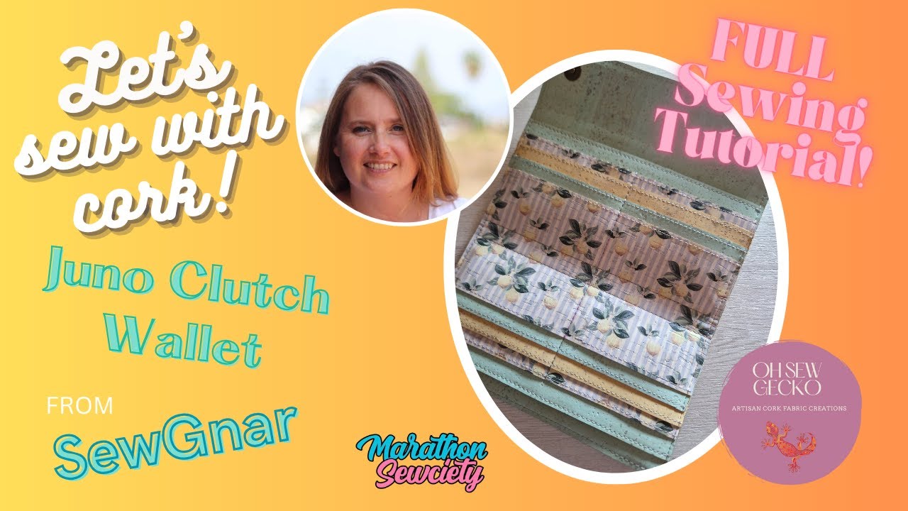Let's Sew a Cork Juno Clutch Wallet from SewGnar!