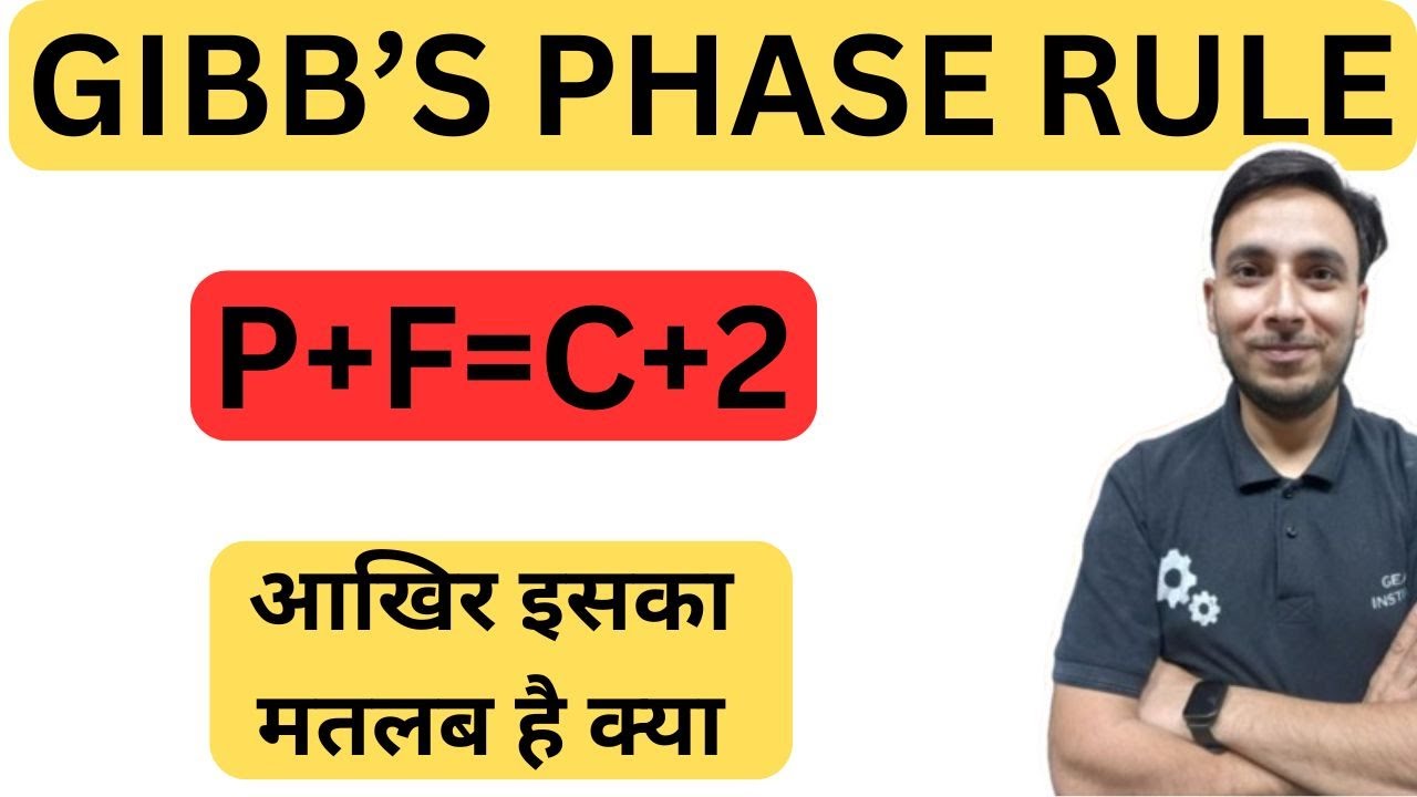 Gibbs Phase Rule in Hindi