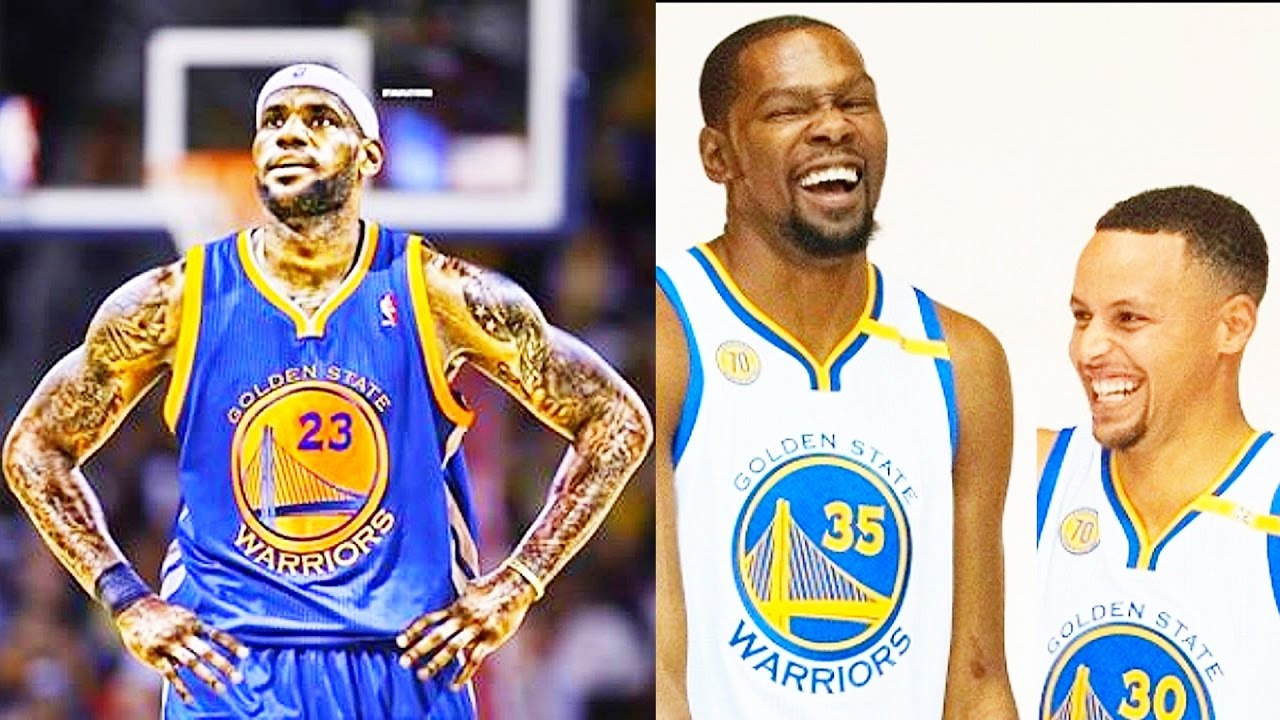 LEBRON JAMES JOINS WARRIORS AFTER LOSING TO THEM! ROASTED BY STEPHEN CURRY & KEVIN DURANT!NBA 2K17