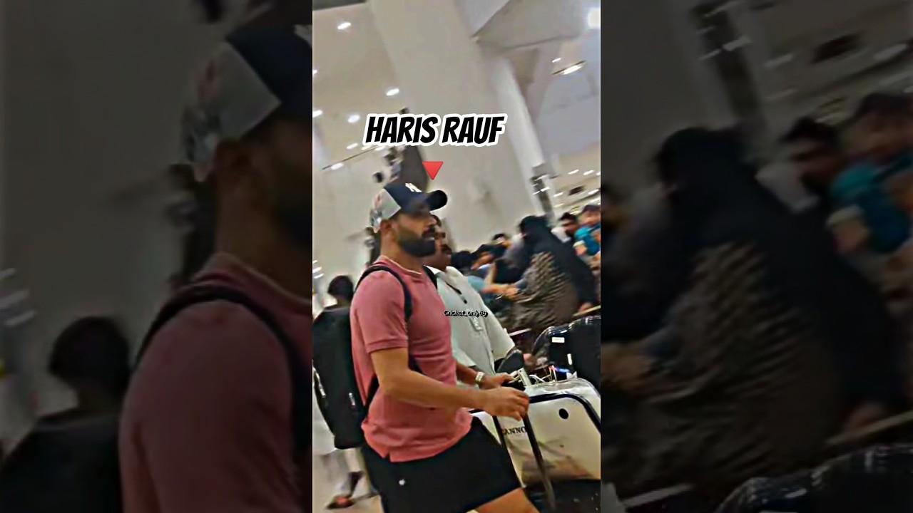 Haris Rauf Back In Pakistan After Asia Cup #shorts #cricket #harisrauf