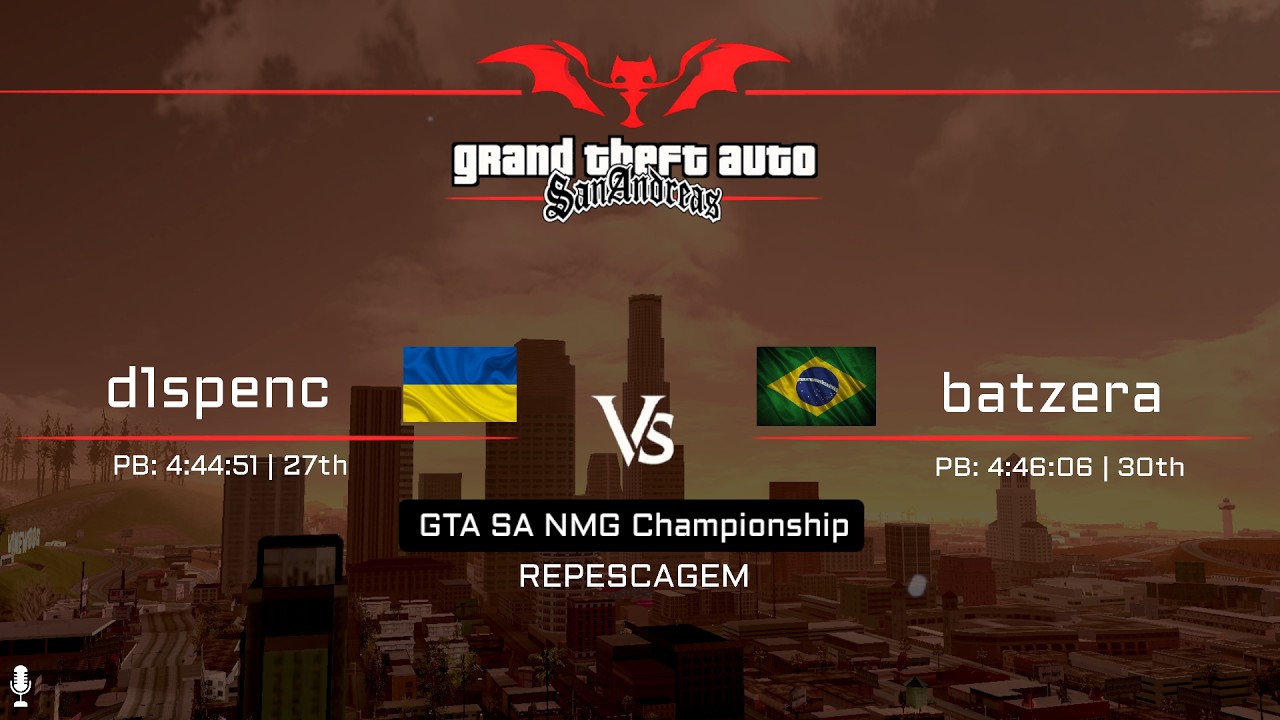 🔴d1spenc (UCR) vs batzera (BRA) | GTA SA NMG Championship | REPESCAGEM🔴