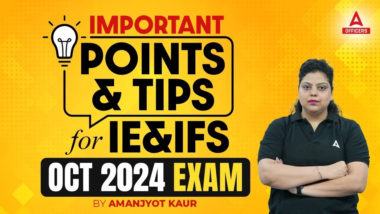 Important Points & Tips for JAIIB IE And IFS 2024 | JAIIB 2024 Preparation | By Amanjyot Kaur Mam
