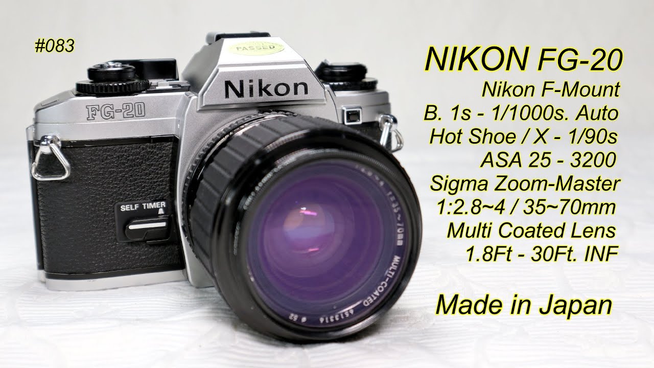 Nikon FG 20.  1984