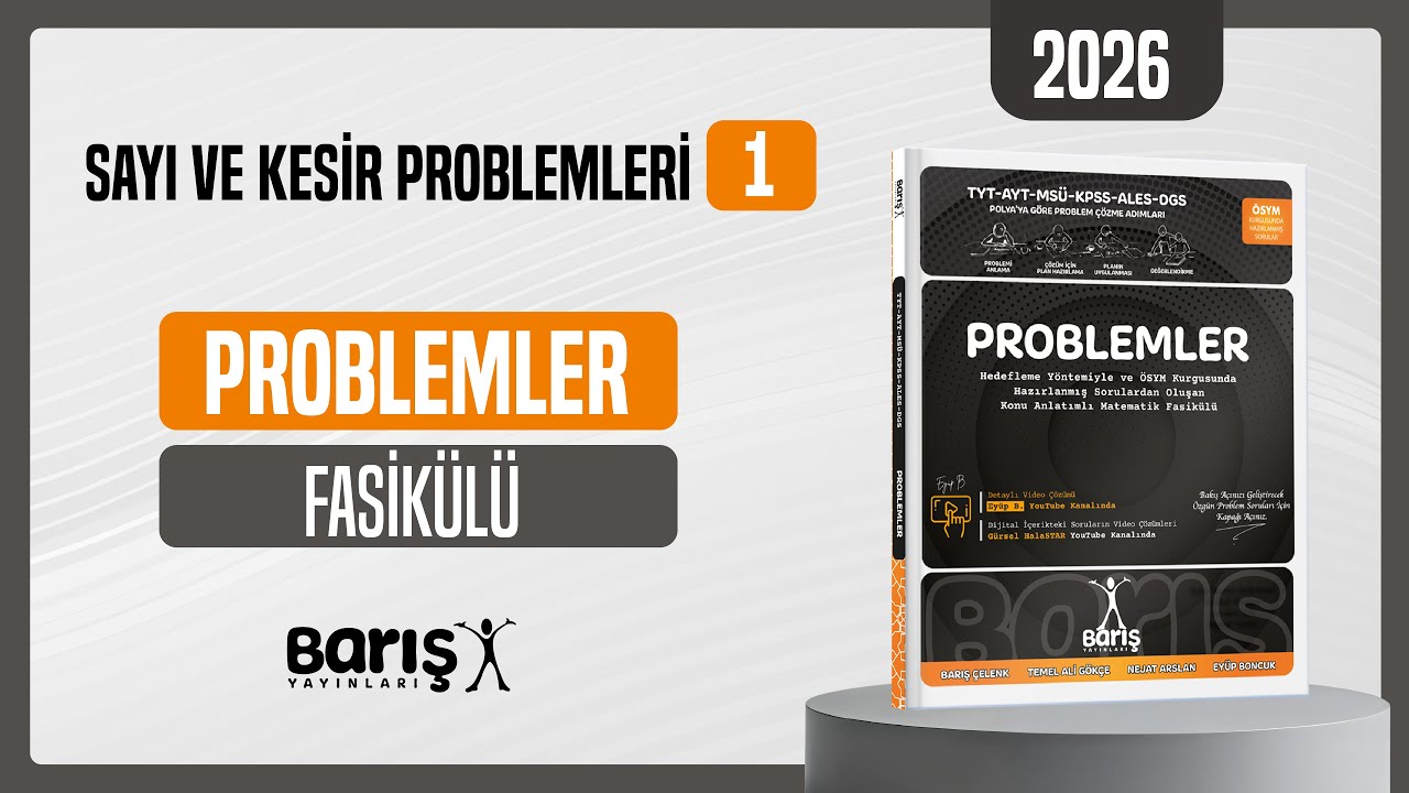 Sayı Kesir Problemleri Test 1 Barış Problemler Fasikülü
