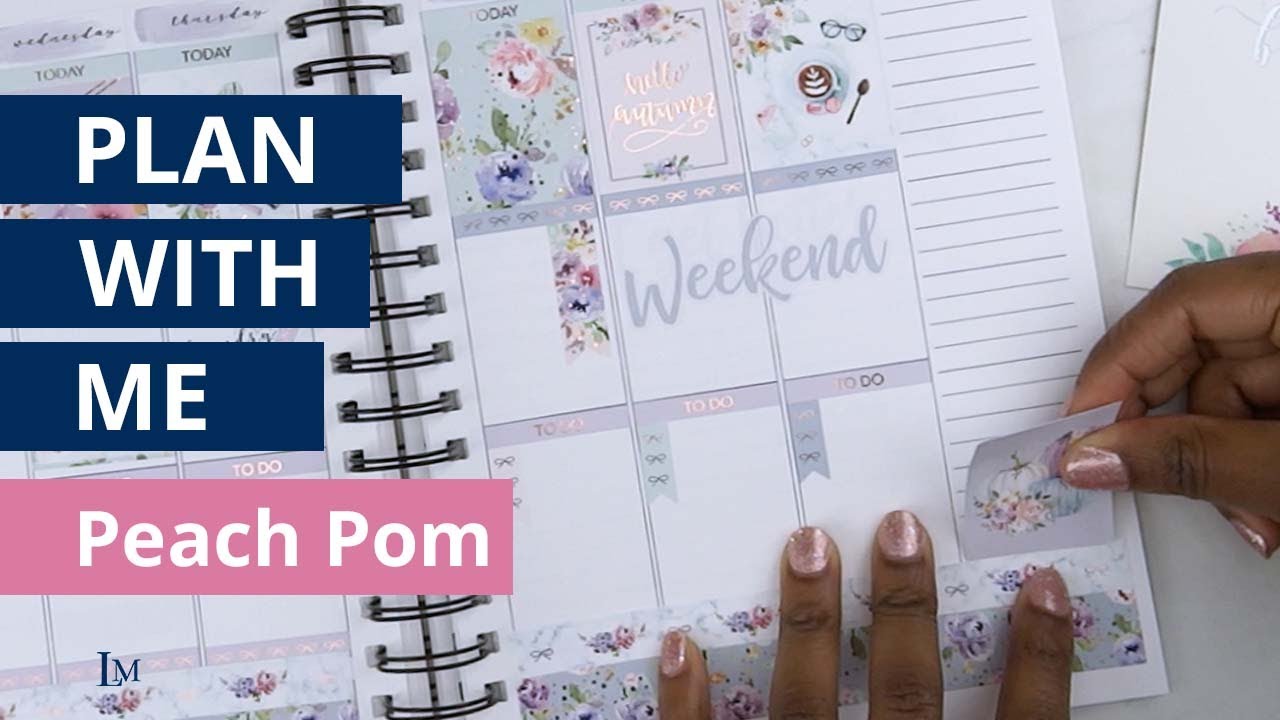 Plan With Me - Peach Pom - Fall Collaboration With Mystic Magnolia