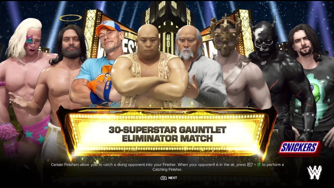 30 MAN GAUNTLET ELIMINATION MATCH