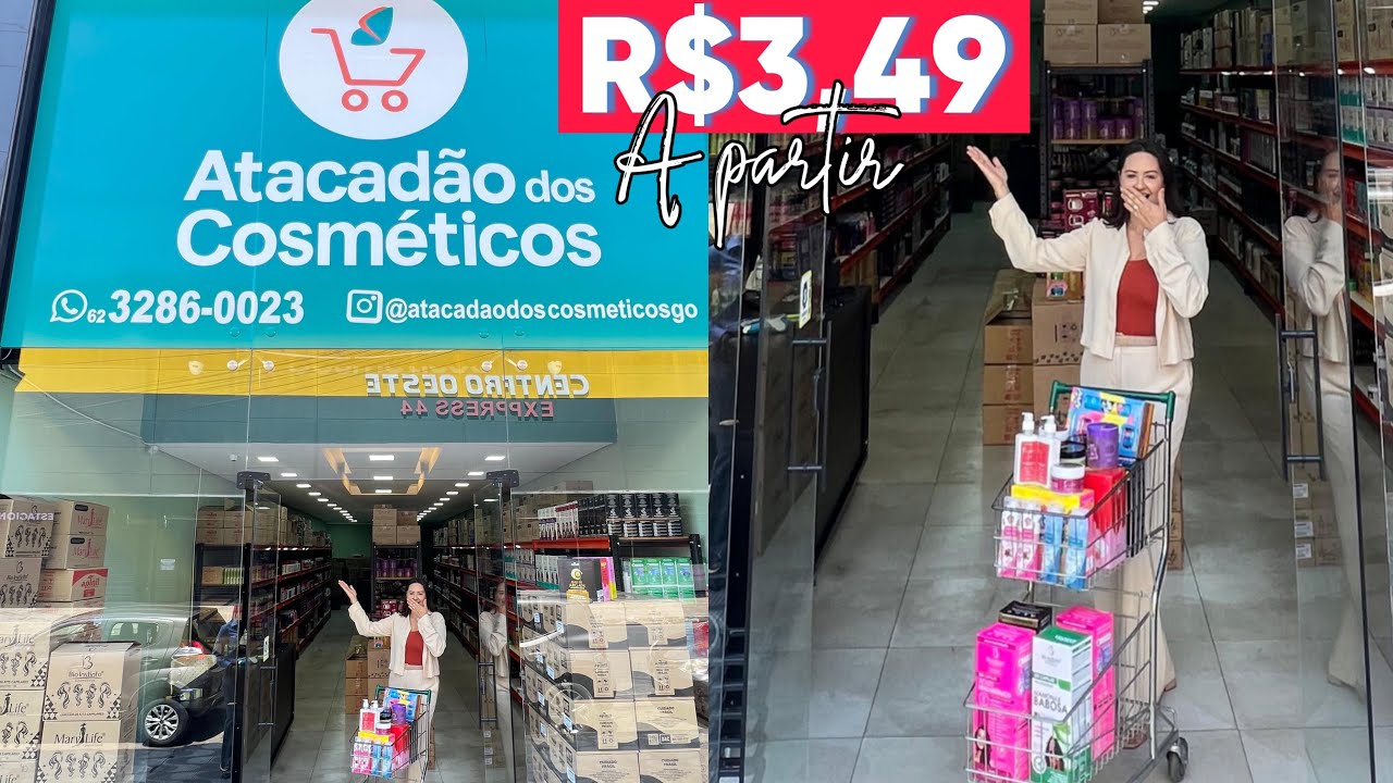 😍DISTRIBUIDORA DE COSMÉTICOS EM GOIÂNIA / itens a partir de R$3,49