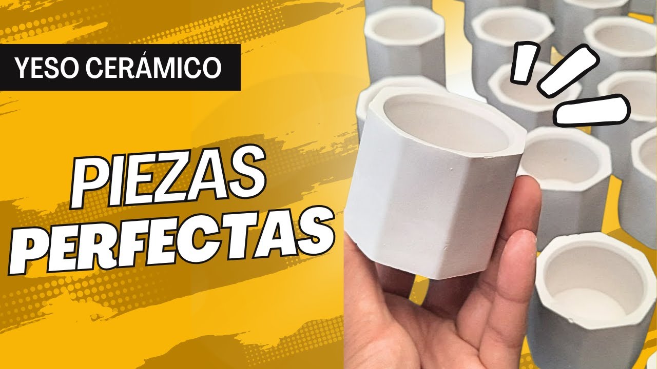 Cómo hacer recipientes de yeso cerámico para velas y macetas | Idea de negocio