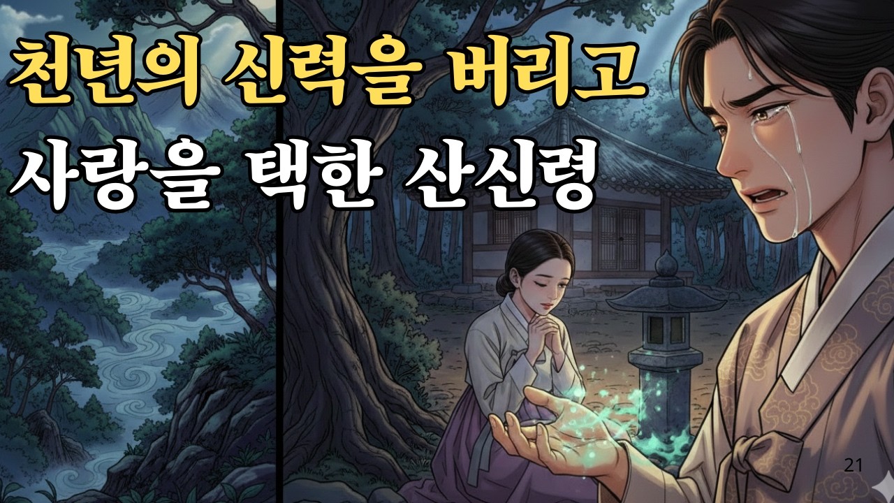 구름을 밟던 신이 땅으로 내려온 이유...산신령의 금지된 사랑 이야기 |손끝에서 빛이 사라지는 산신령...인간을 사랑한 신의 운명은?