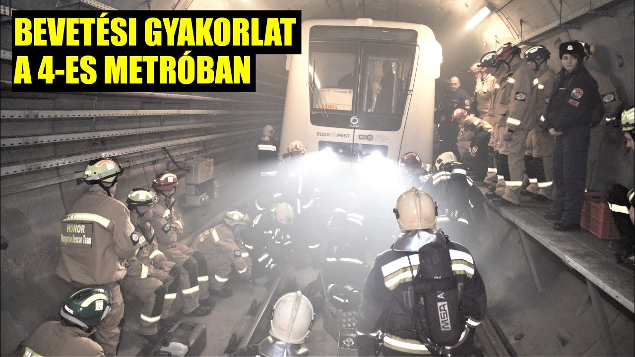 TŰZOLTÓ BEVETÉSI GYAKORLAT A 4-ES METRÓBAN