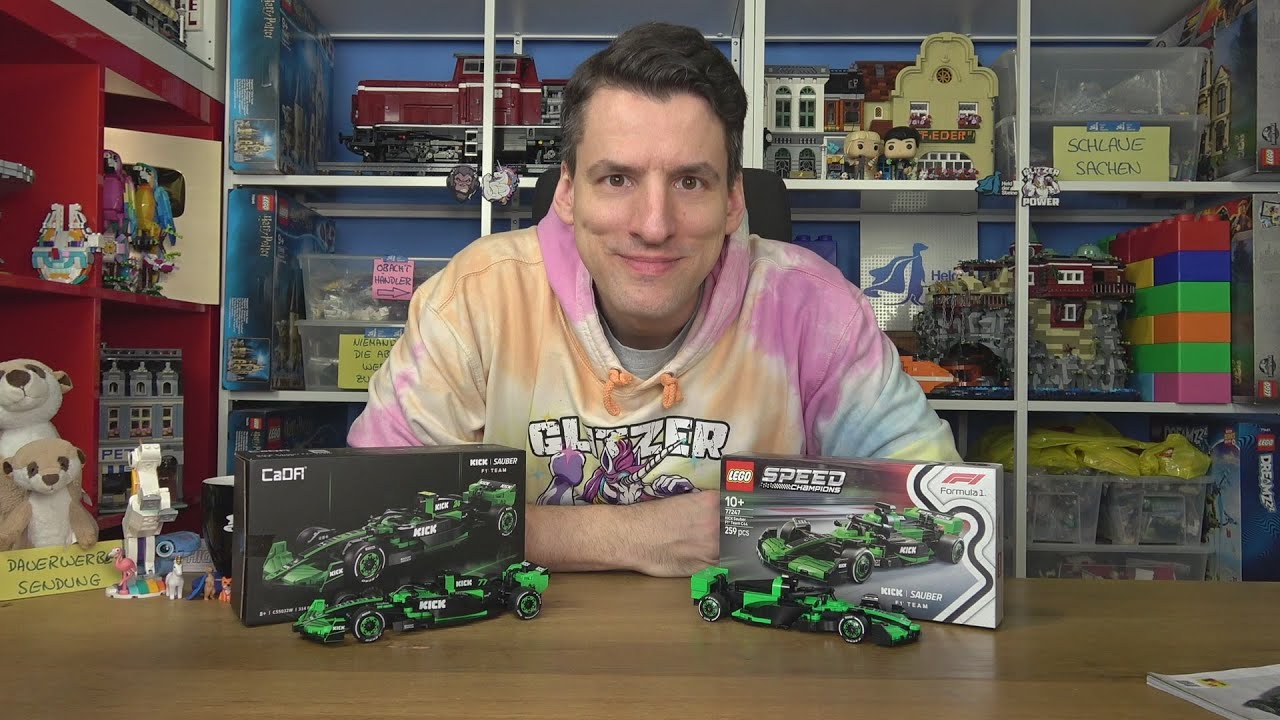 1:1 Vergleich: CaDa&reg; vs LEGO&reg; Kick Sauber als Speed Champion 77247 & 55032