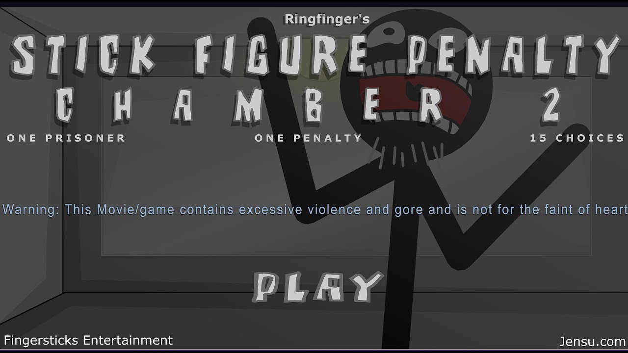 Stick Figure Penalty Chamber 2 (Flash Game) All Weapons - 3 Secrets