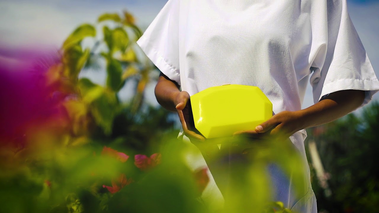 Designer Clutch &ndash; Get the Rafe New York Meagan minaudiere in Neon Yellow Neon Pink