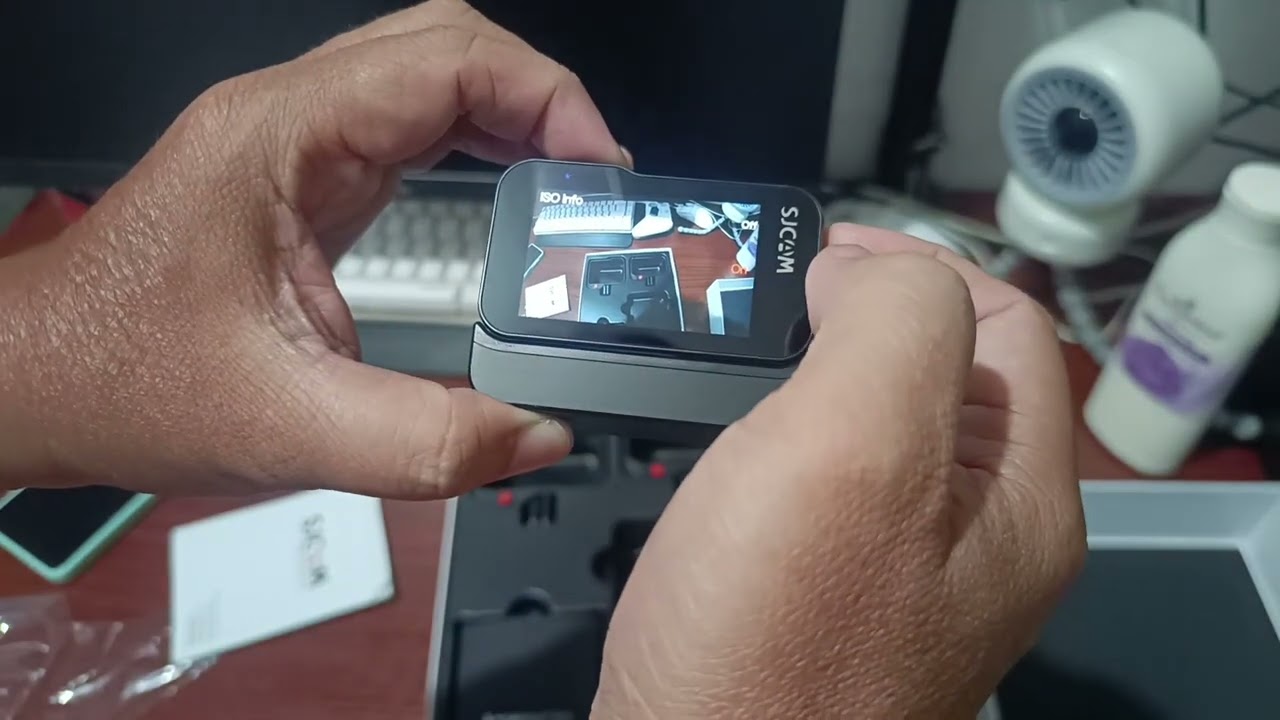 unboxing sjcam sj20 with dual lens with night vision 