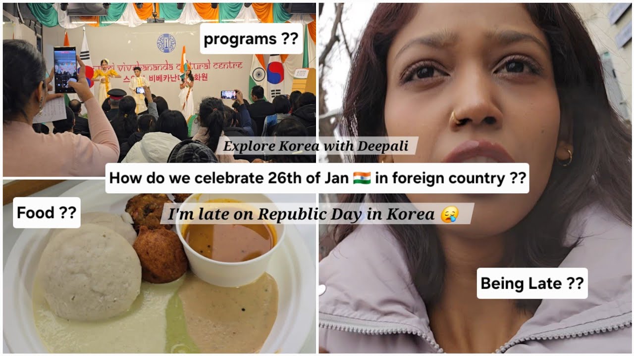(India VS Korea) Celebrating Republic Day 🇮🇳 ❤️👏