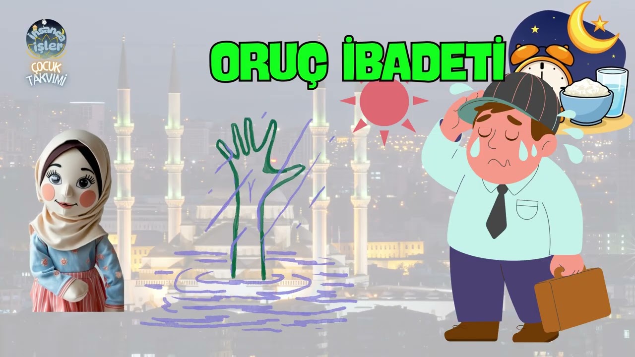 Oruçluyken Banyo Yapmak Orucu Bozar mı? 🚿 | Çocuklar İçin Animasyon Bıcı Bıcı Yapmak Orucu Bozar mı?