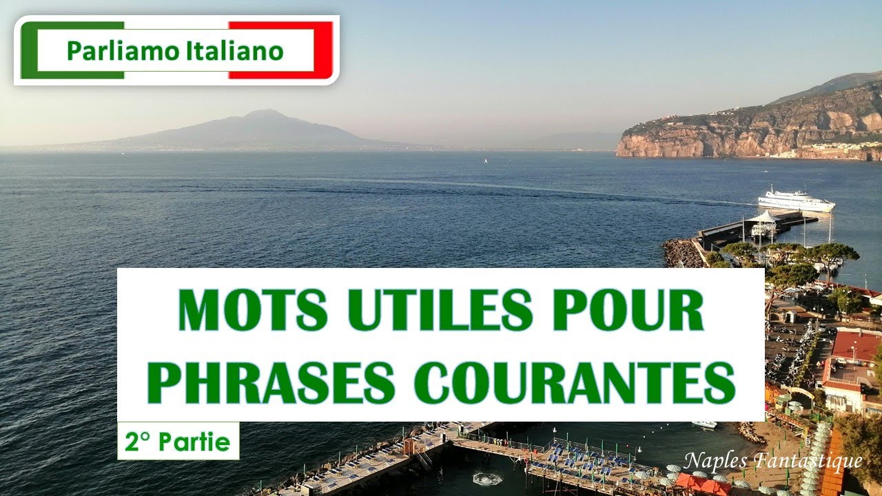 𝙄𝙏𝘼𝙇𝙄𝙀𝙉 𝙑𝙤𝙘𝙖𝙗𝙪𝙡𝙖𝙞𝙧𝙚 pour débutants 🇮🇹 VOCABULAIRE essentiel de base - 2° partie