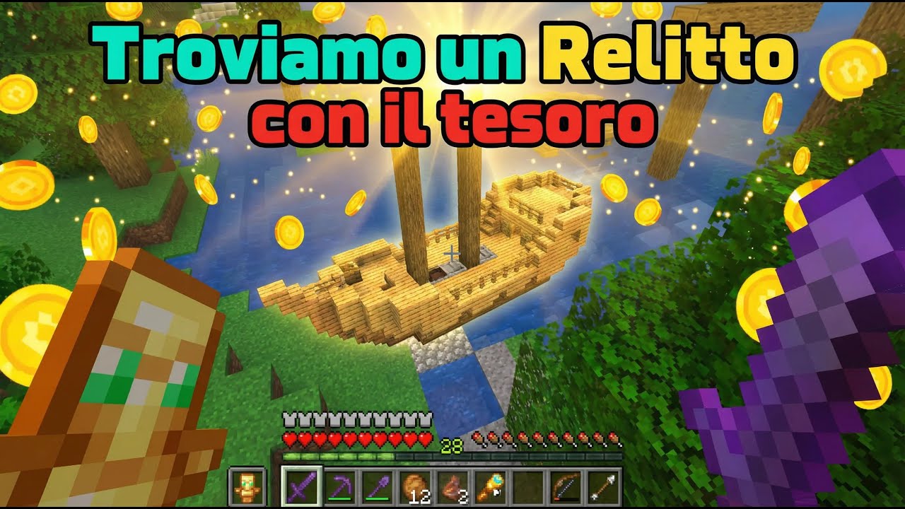 Trovo un relitto e un tesoro e incanto la pala BiciCraft ep.59
