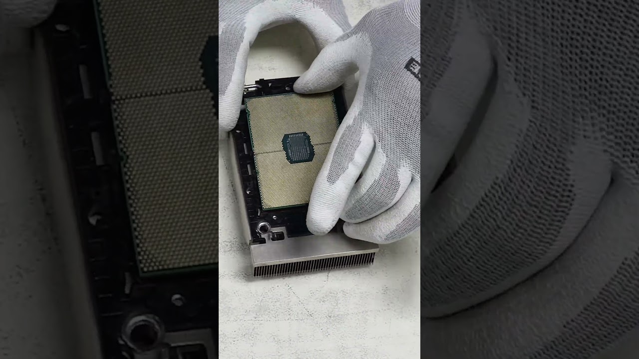 Dell PowerEdge R650xs | Processor Install | #tech #satisfying #dell #server #intel #processor #cpu