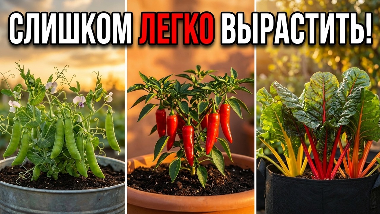 20 овощей, которые СЛИШКОМ ЛЕГКО выращивать — идеально для ленивых садоводов!