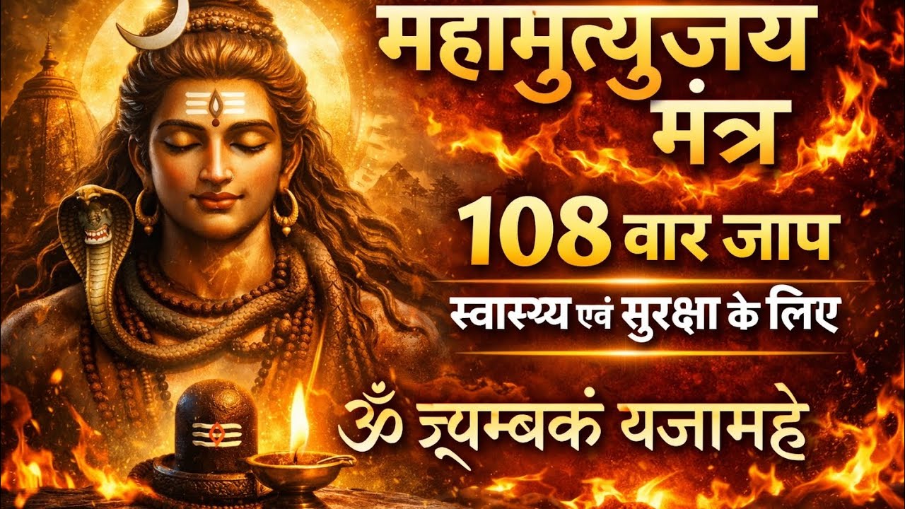 Maha Mrityunjaya Mantra | Shiv Ji Ka Sabse Powerful Mantra | Om Tryambakam 108 Jaap