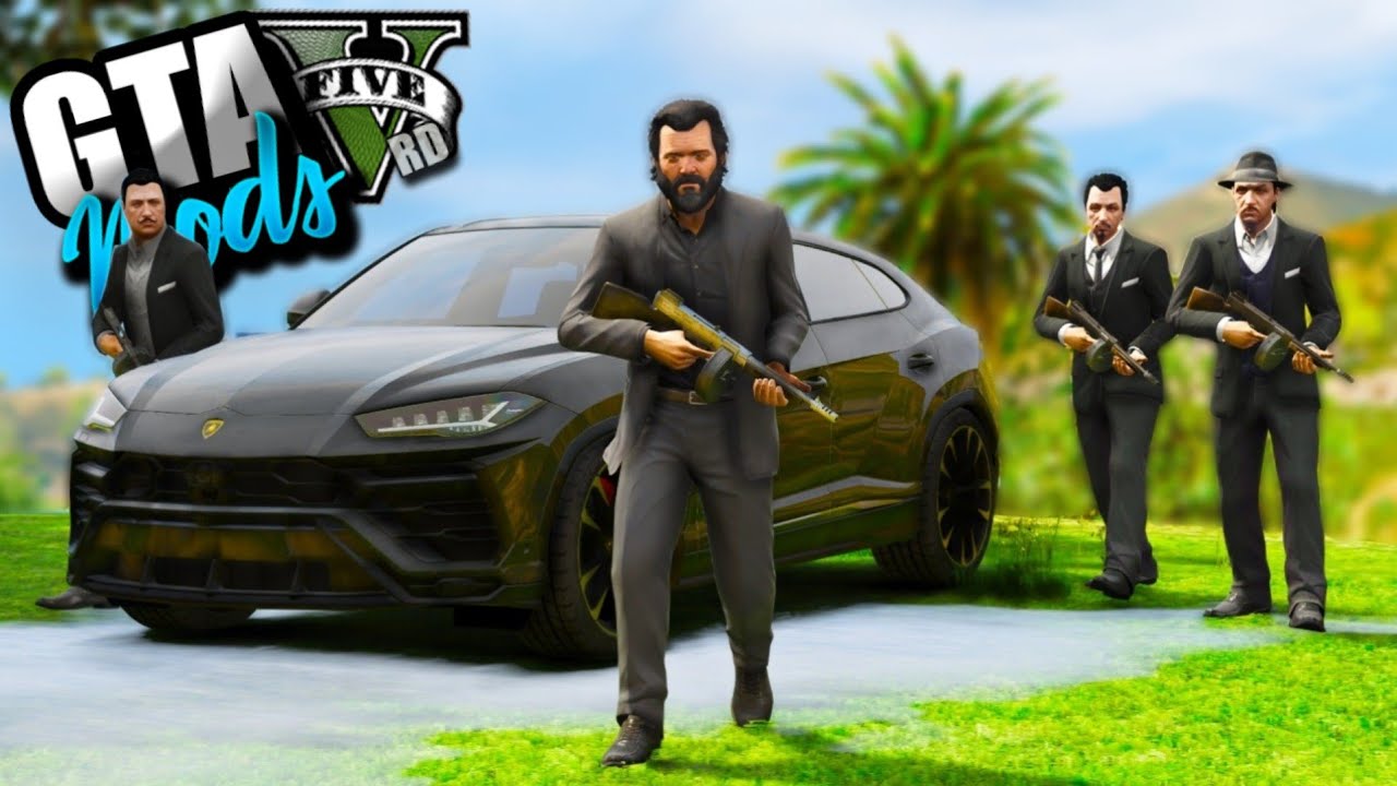 JOGANDO GTA 5 COMO UM MAFIOSO! ( DEU TRETA ) - GTA 5 MODS