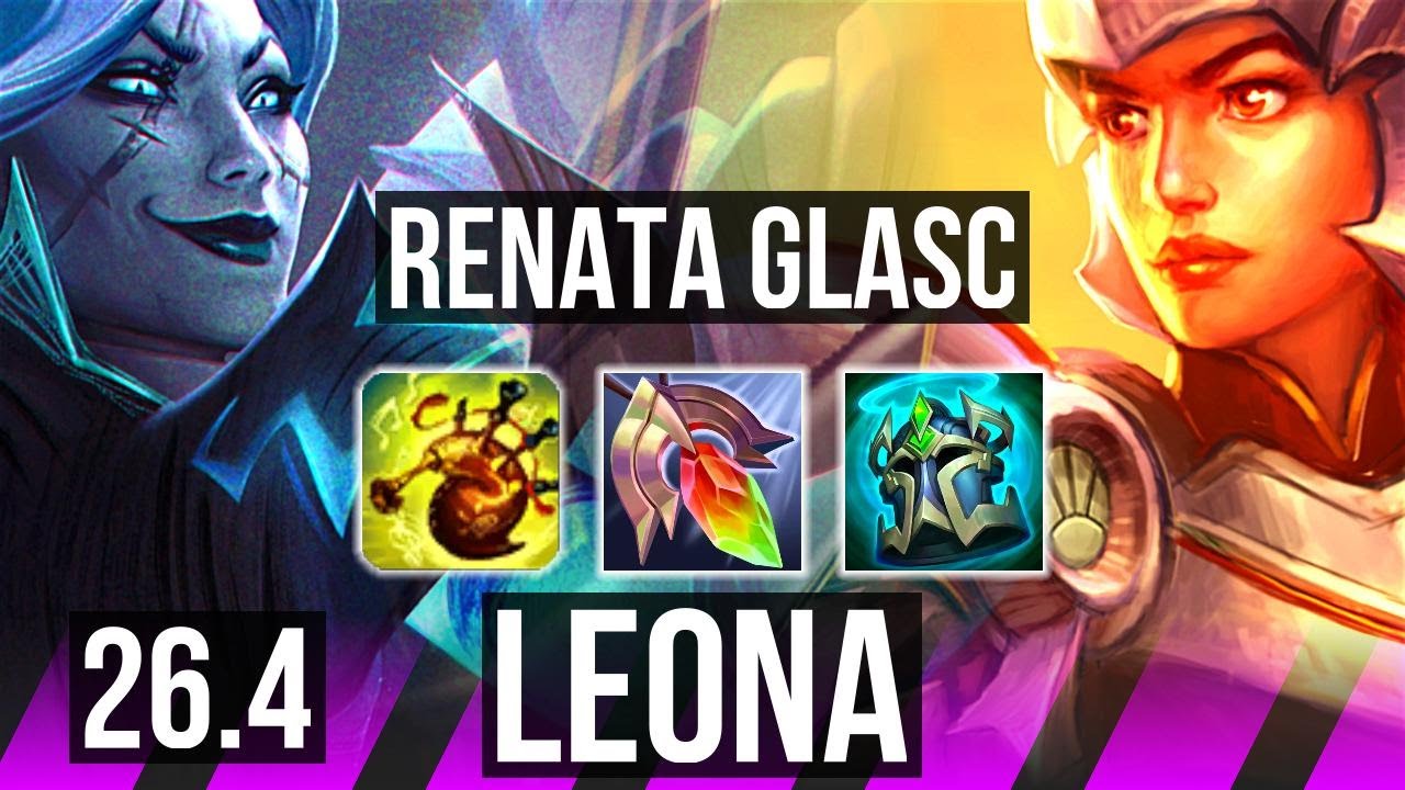 RENATA GLASC & Yasuo vs LEONA & Kai'Sa (SUP) | Good KDA: 1/2/29 | EUNE Master | 26.4
