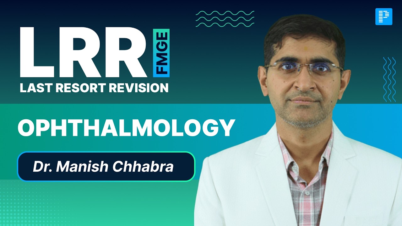 FMGE 2026 Ophthalmology Revision | High-Yield LRR by Dr. Manish Chhabra