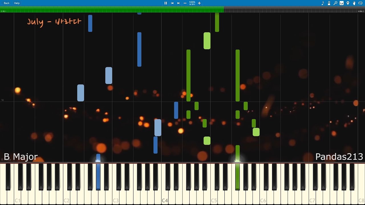 [Synthesia 1440p] 줄라이 [July] - 바라다 [Hope]
