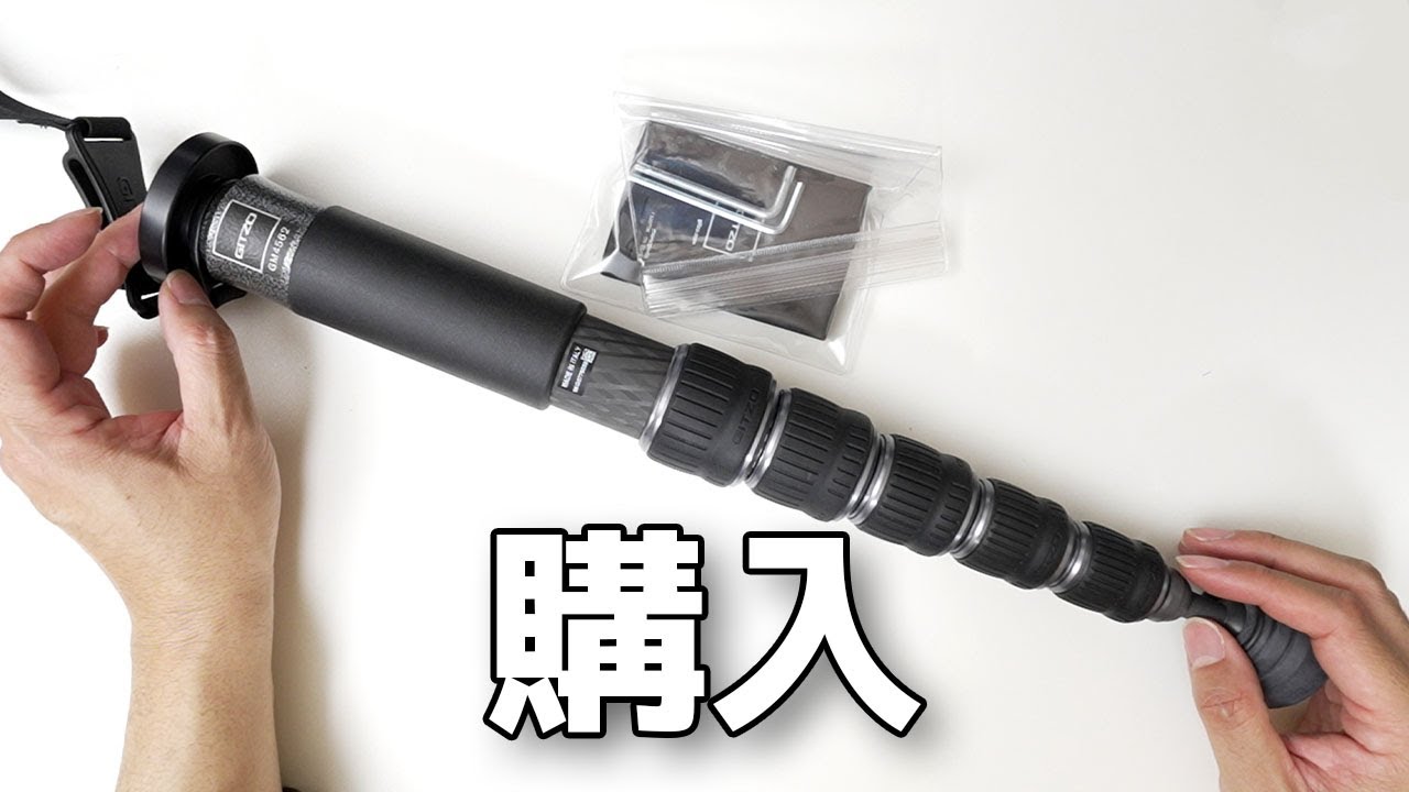 GITZOの一脚 カーボン製 4型 6段 GM4562を購入したので野鳥撮影と一脚の安全性について雑談しながら開封
