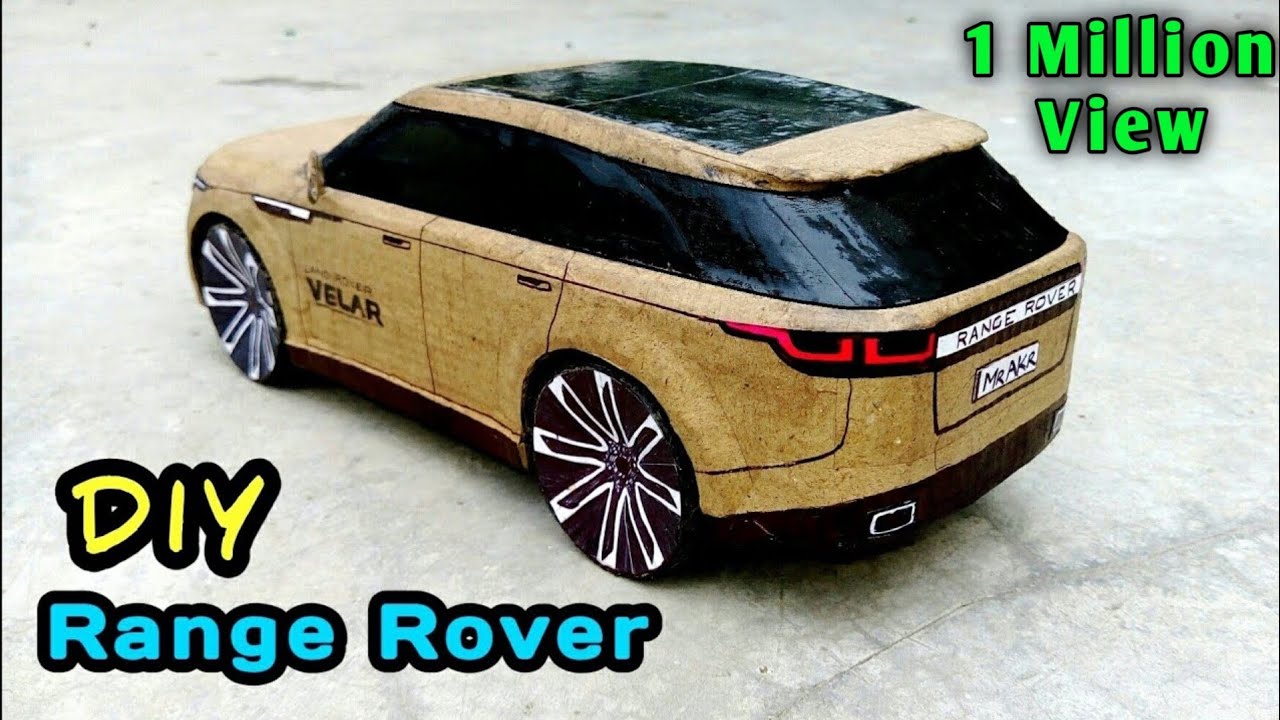 How To Make A Car | Range Rover Velar | Cardboard Craft RC Car | DIY Rc Toy