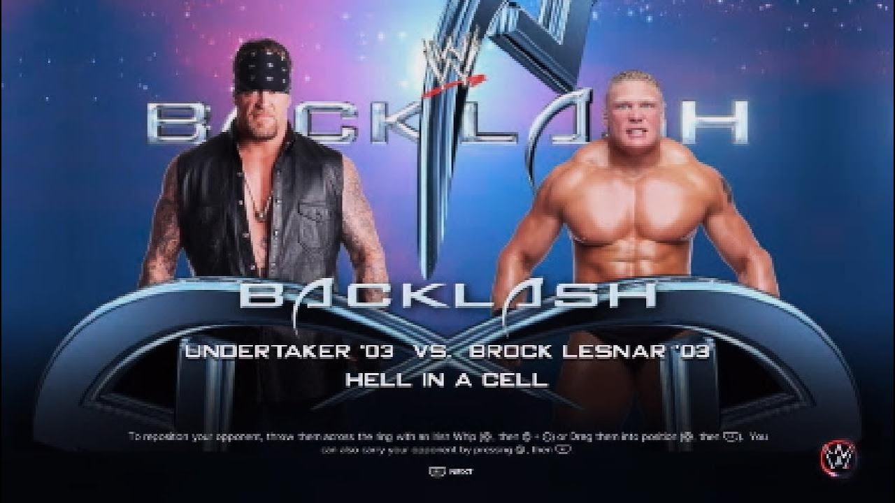WWE 2K 🎮 Backlash - Champion vs. Champion - The Undertaker ⚰️ vs. Brock Lesnar