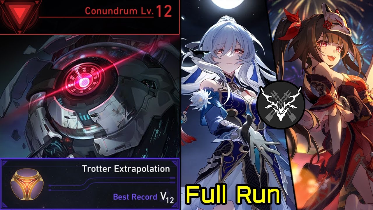 Conundrum Lv.12 Jingliu & Sparkle Hunt Path Trotter Extrapolation Dice Full Run